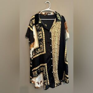 Satin feel dress
